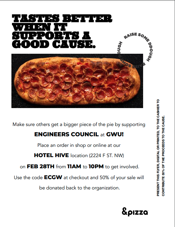 E-Council &Pizza Flyer