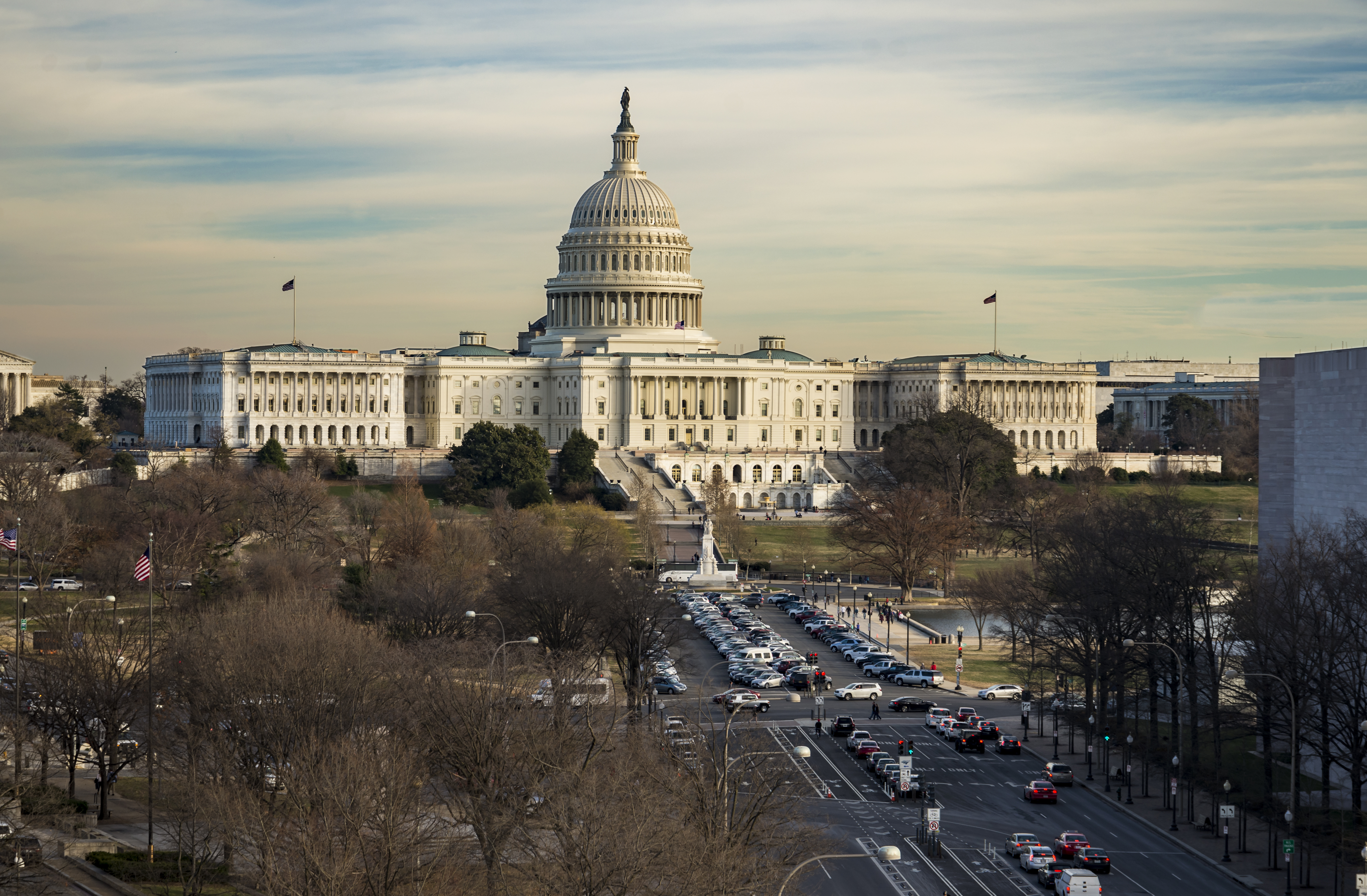 View of US Capitol building