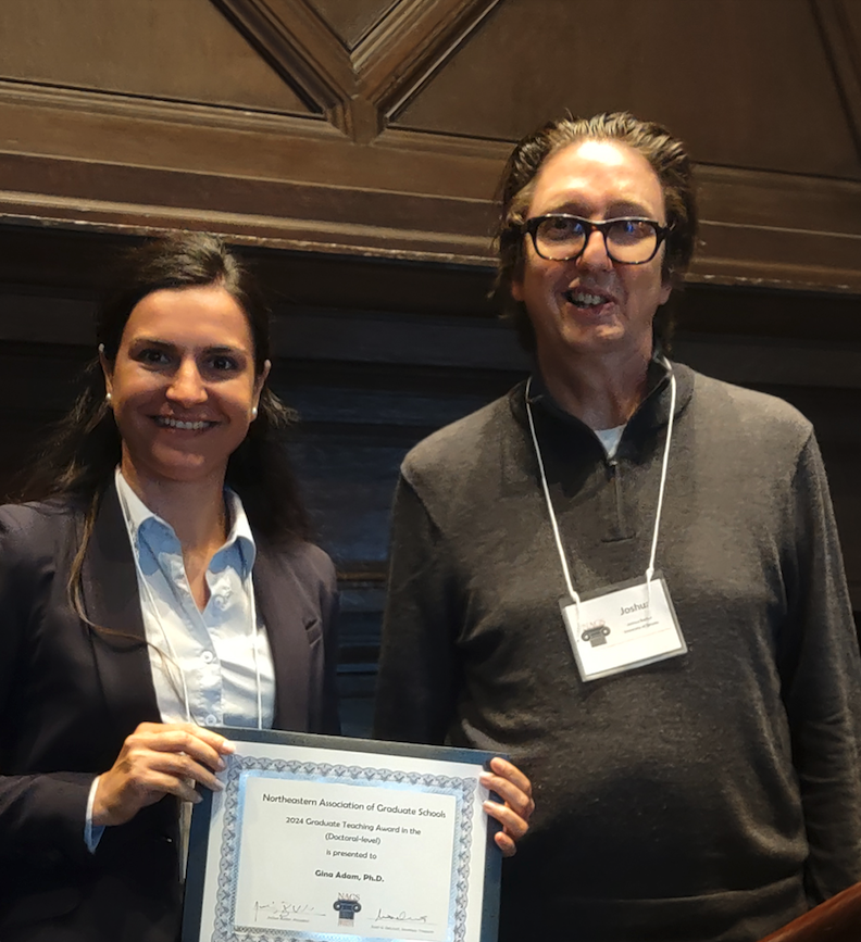 Professor Adam with NAGS president