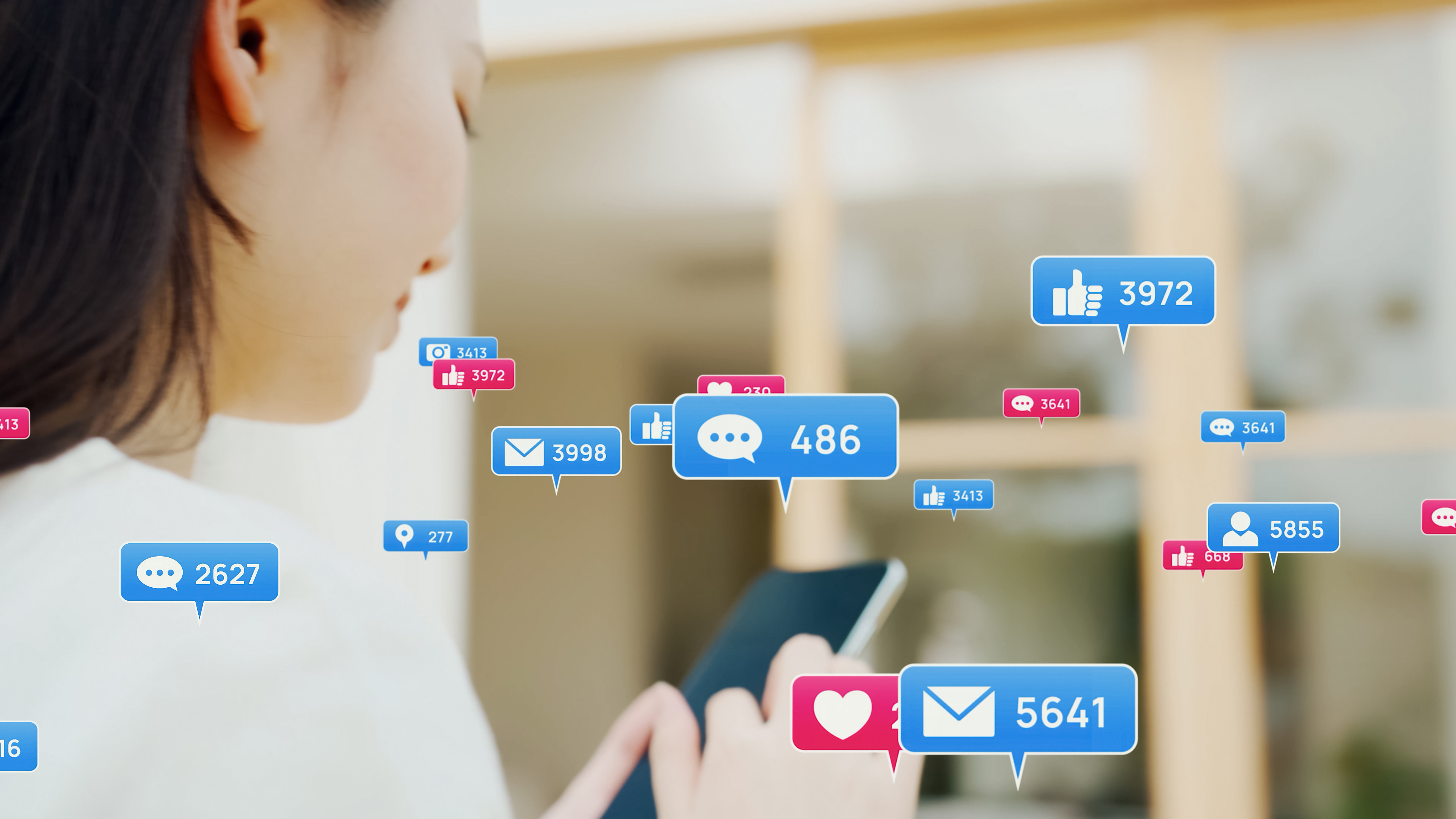Illustration of engagement on Facebook