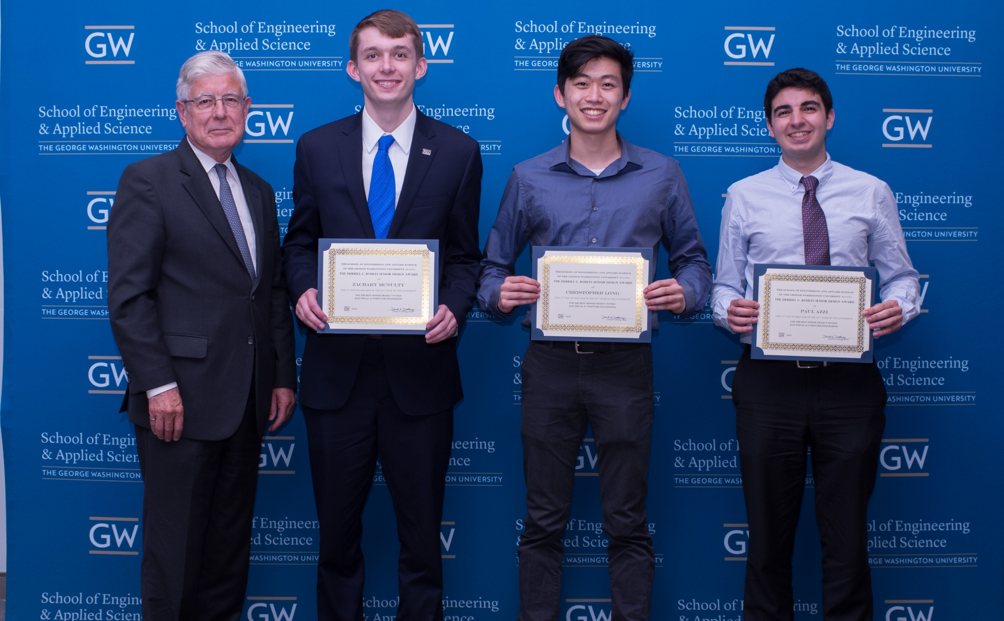 Photo of Dean Dolling, Zachary McNulty, Christopher Long, and Paul Azzi 