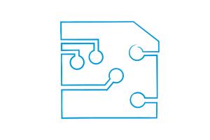 graphic of microchip