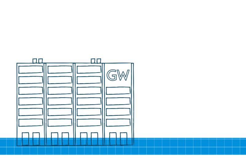 drawing of the science and engineering hall 