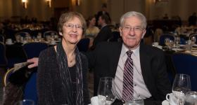 Professor Hermann J. Helgert and his wife, Janet, at a past SEAS Engineers' Ball.