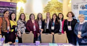 Nazneen Ahmed pictured with fellow conference participants