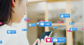 Illustration of engagement on Facebook