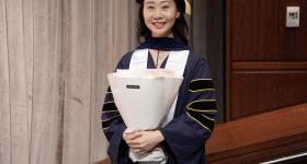 Jingdi Chen at GW Engineering graduation