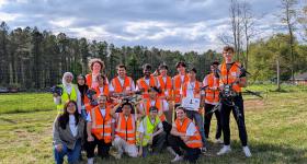 The multidisciplinary team at the RTX competition. 